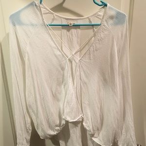 Silence + Noise White Blouse